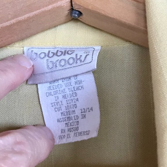 Bobbie Brooks Butter Yellow Blazer: Vintage 80s Oversized Unlined Jacket, Size M - Picture 4 of 12